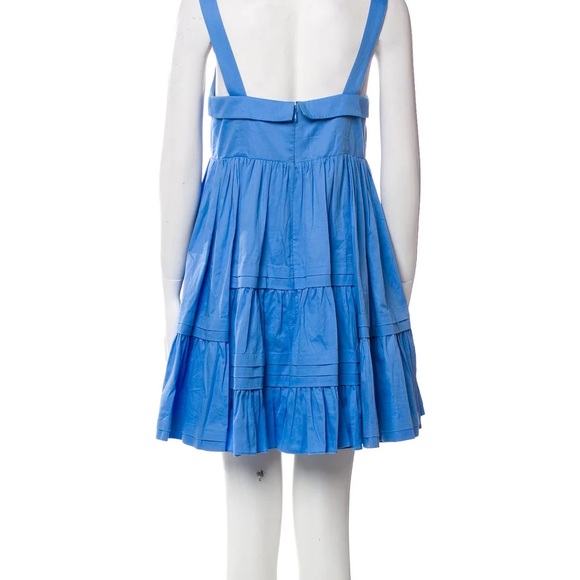 Aje Square Neckline Blue Mini Dress Size AU 8 (US 4 / small) - Picture 3 of 7